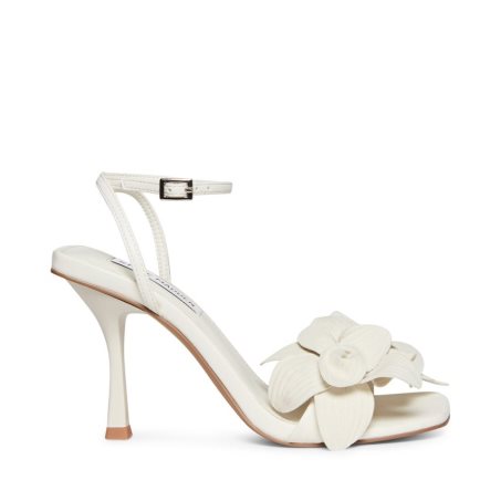 Sandalias Tacones Steve Madden Amani Mujer Blancas | ES PR820E